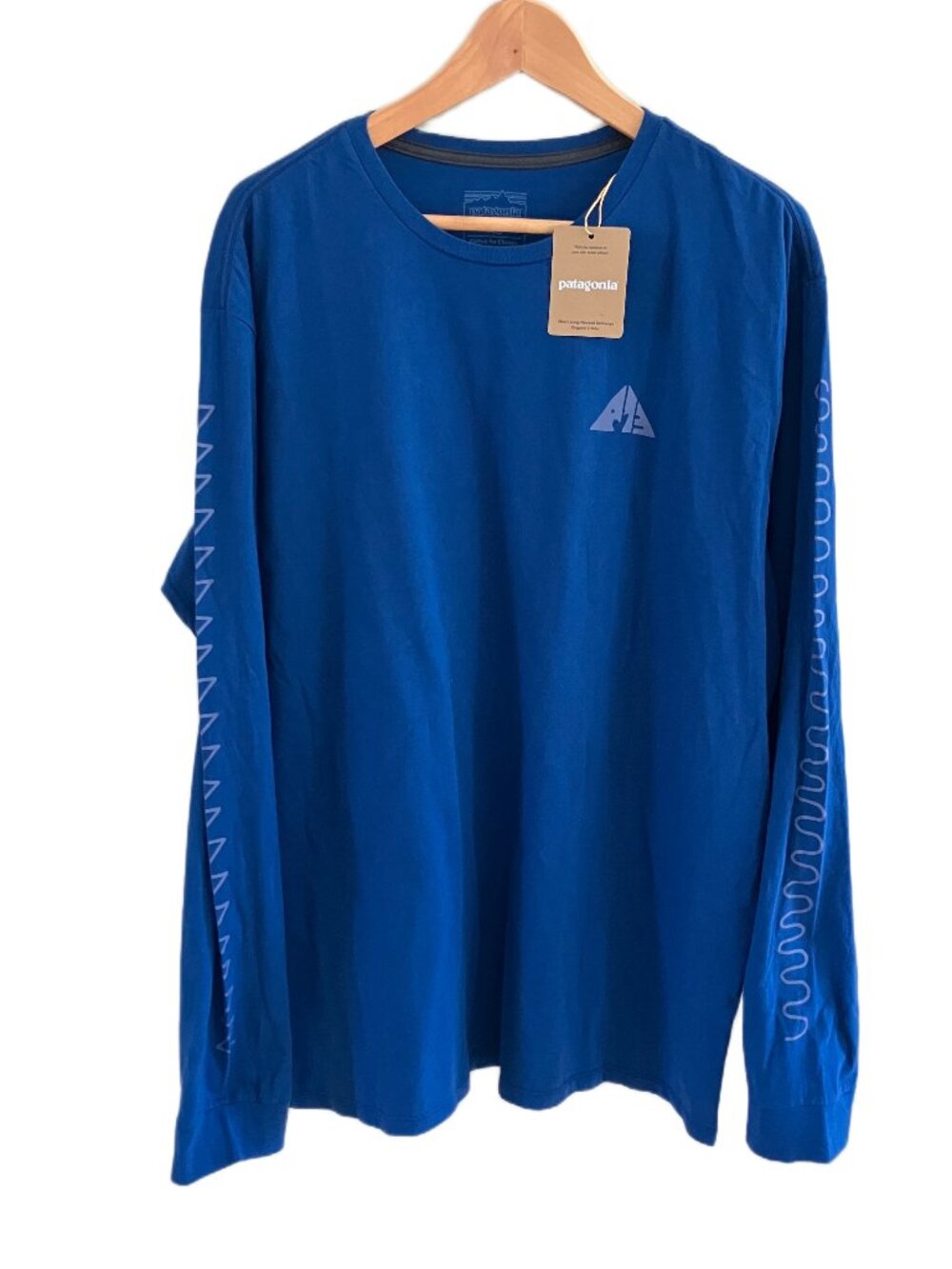 Patagonia men's Driftways Long Sleeve T-Shirts Size L & XL Blue NWT - Picture 6 of 14